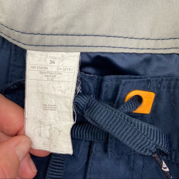 Quicksilver men’s blue board shorts size 36 - Picture 3 of 7